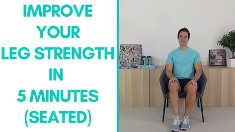 Chair Exercises For Seniors, Lower Body Stretches, Leg Strengthening Exercises, 25 Minute Workout, Exercises For Seniors, Seated Exercises, Stretch Routine, Posture Exercises, Chair Exercises