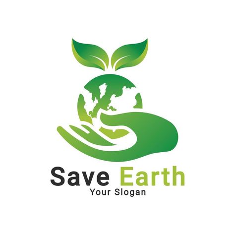 Global Care Logo, Save earth logo, save ecology nature logo template Planet Template, Environmental Logo Design, Environment Logo, Brand Template, Graphic Designer Studio, Earth Logo, Save Mother Earth, Nature Logo, Party Logo