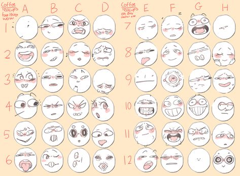 Facial Expressions Drawing, Expression Sheet, Drawing Face Expressions, Goofy Drawing, Hand Drawing Reference, Drawing Prompt, Drawing Expressions, Face Reference, Funny Drawings