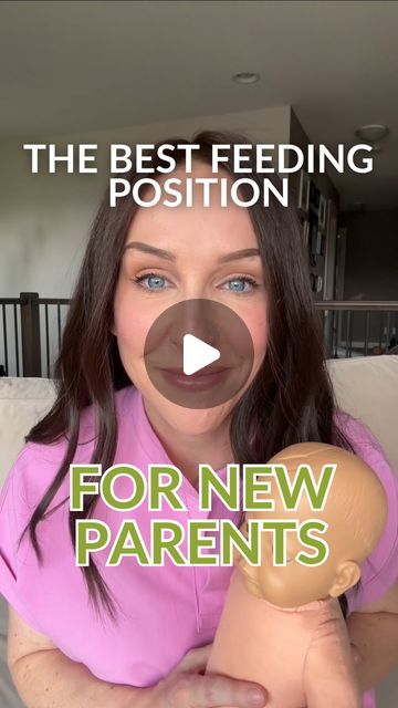 ✨ Tina B, BSN, RN, PNC(C)✨ on Instagram: "I know a lot of new parents default to the cradle hold while learning how to breastfeed their newborn but this breastfeeding tip on an easier position will likely make getting the hang of breastfeeding way more manageable! #breastfeedingtips #breastfeedingsupport  #lactationsupport #newmom #breastfeeding #pregnancygram" How To Hold Newborn Baby, Breastfeeding Positions Newborn, Newborn Breastfeeding Tips, How To Breastfeed Newborns, How To Breastfeed, Breastfeeding Positions, 3 Month Old Baby, Baby Facts, Nursing Baby