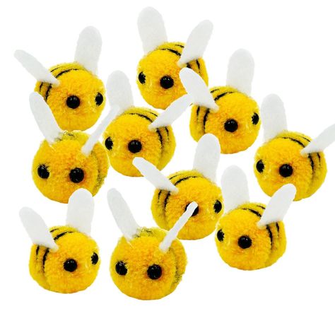 PRICES MAY VARY. 🐝Mini Wool Felt Bees---You will receive 50pcs felt bees,enough to meet use and decoration needs. 🐝Felt Bees for Crafts---Tiny bees are made of high quality felt,bright color,not easy to fade, comfortable to hold,durable. 🐝 Mini Bee Plush Decor---These fake bees are vivid and cute, and felt bees size about 1.38*1.18inch/3.5*3cm inches,easy to store and carry. 🐝Bee Party Favors---Craft bees can be used for decoration, backpacks, hair accessories, hats, shirts, etc., suitable f Felt Bumble Bee, Felt Bees, Popcorn Crafts, Bee Party Favors, Hot Popcorn, Diy Bee, Plush Craft, Crafts Cute, Bee Theme Party