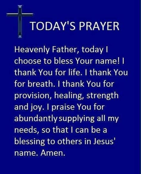 Today's Prayer, Prayer Of Praise, Powerful Morning Prayer, Prayers Of Gratitude, Quotes Arabic, Morning Prayer Quotes, Everyday Prayers, Spiritual Prayers, Miracle Prayer