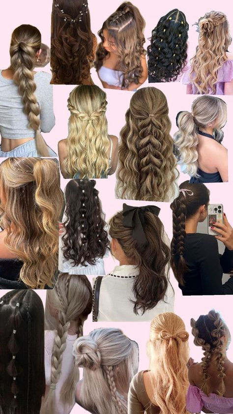 Hairstyles Preppy, Preppy Hairstyles, Hairdos For Curly Hair, School Hairstyles, Back To School Hairstyles, Preppy Aesthetic, Hairstyles For School, Cute Hairstyles, Curly Hair Styles