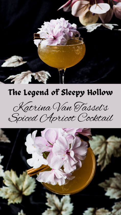 Spell Of Protection, Katrina Van Tassel, Red Sangria Recipes, Apricot Nectar, Sleepy Hallow, Apricot Brandy, Brandy Cocktails, Halloween Decor Diy, The Legend Of Sleepy Hollow