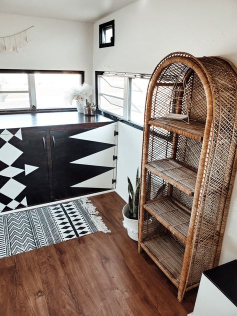 Boutique Camper, Boho Boutique Decor, Tan Ideas, Boutique Trailer, Traveling Boutique, Spray Tan Salons, Modern Bohemian Living Room, Rv Redo, Boho Mobile