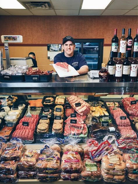 12 of Our Favorite Butcher Shops - Cincinnati Magazine Butcher Shop Photography, Meat Store Design Butcher Shop, Butcher Display, Butcher Store, Butcher Restaurant, Local Butcher Shop, Nice To Meat You, Smoked Burgers, Amish Chicken