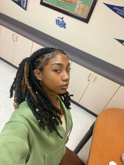 Latest Dreadlocks Styles, Loc Ponytail, Loc Hairstyles, Beautiful Dreadlocks, Short Locs Hairstyles, Dreadlock Style, Dreadlock Styles, Dyed Hair Inspiration, Loc Journey