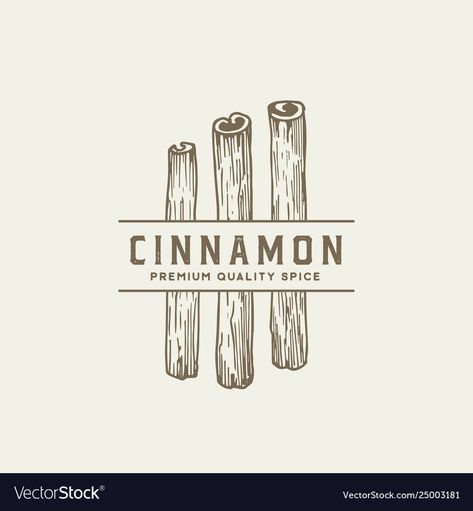 Cinnamon Logo Design, Cinnamon Tattoo, Cinnamon Scrolls, Stick Tattoo, Branding Corporate, Food Logo Design, Canvas Painting Tutorials, Abstract Geometric Art, Candle Labels