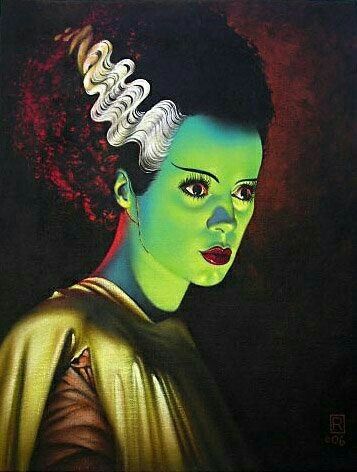 Bride of Frankenstein! 🖤💋 The Bride Of Frankenstein, Frankenstein Art, Famous Monsters, Horror Monsters, Frankenstein's Monster, Horror Movie Art, Classic Horror Movies, Horror Icons, Universal Monsters