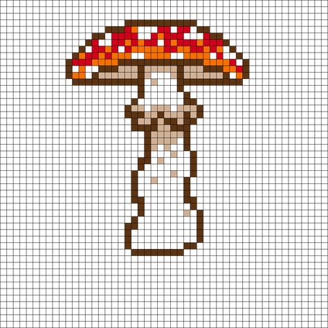 Search Results: Fly Agaric Bead Patterns | Kandi Patterns Bug Perler Bead Patterns, Mushroom Perler Bead Patterns, Mushroom Kandi, Mushroom Perler Beads, Mushroom Pixel, Mushroom Perler, Fly Agaric Mushroom, Unique Cross Stitch, Fly Agaric