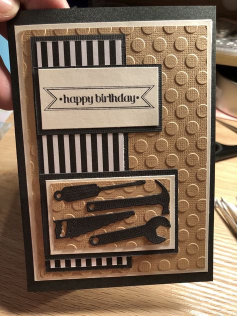 Cards For Men Handmade, Masculine Cards Handmade, Father's Day Cards Handmade, Stampin Up Birthday, Men Masculine, Cards For Men, Cards Masculine, Stampin Up Birthday Cards, Male Birthday