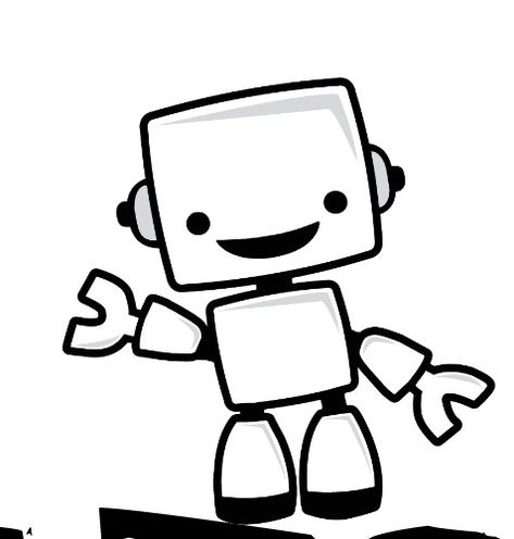 Robot Doodle, Robot Clipart, Robot Painting, Maker Fun Factory, Robot Sketch, Black And White Clipart, Doddle Art, Bobbie Goods, Boy Drawing