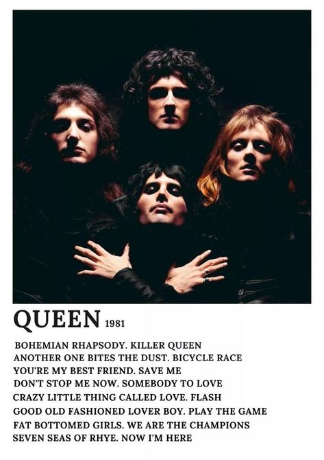 Alternative Band Posters, Music Posters Queen, Alternative Minimalist Poster Music, Minimalist Posters Music, Band Polaroid Posters, Queen Polaroid Poster, Queen Minimalist Poster, Alternative Minimalist Music Album Polaroid Poster, Alternative Music Posters