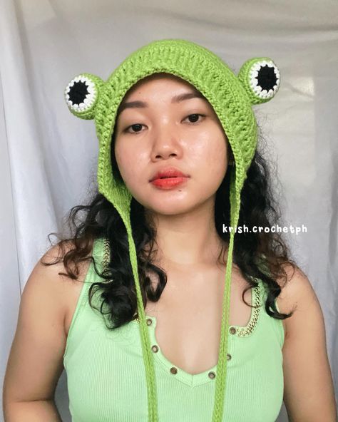 Crochet Frog Headband, Crochet Frog Hat, Frog Headband, Frog Beanie, Frog Hat, Crochet Frog, Crochet Inspo, Crochet Inspiration, Crochet Hats