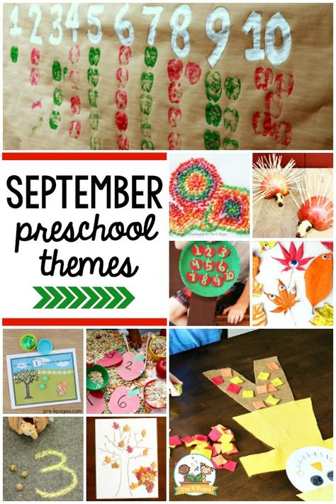 September Preschool Themes September Preschool Curriculum, Playdough Activities Preschool, September Preschool Themes, Preschool Curriculum Themes, September Lessons, September Preschool, September School, September Art, September Activities