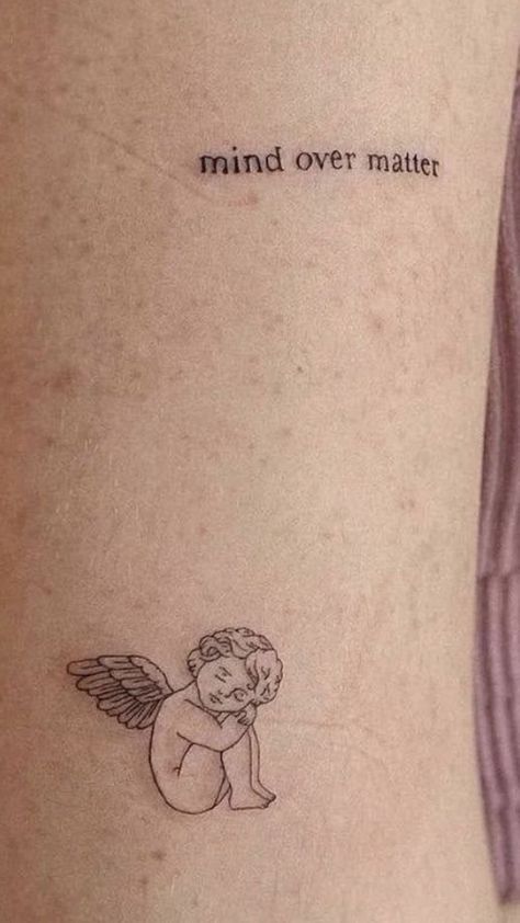 20+ Small Spiritual Tattoos That Will Surprise You 2024 20 #tattooideas #tattoodesign #tattooart #tattoosforwomen #tattoomodel. Find out more here 👉https://www.theworldaccordingtome.org/body-art/?art361 Graduation Preparation, Inner Child Tattoo, Poetic Tattoos, Meaning Full Tattoos, Euphoria Tattoo, Small Spiritual Tattoos, Tattoos That Mean Something, Manifestation Tattoo, Eternal Tattoo