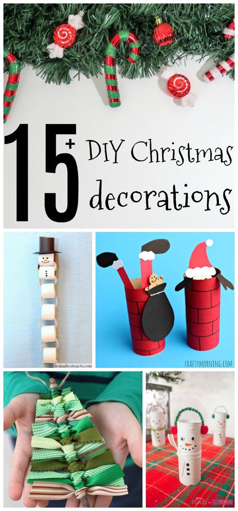 If you're stuck for ideas to keep the kids entertained here are some really simple DIY Christmas decorations to get you into the festive spirit. Xmas Decorations To Make, Diy Snowman Decorations, Xmas Decorations Diy, Christmas Crafts For Kids To Make, Diy Snowman, Christmas On A Budget, Diy Christmas Decorations, Travel Diy, Crafts For Kids To Make