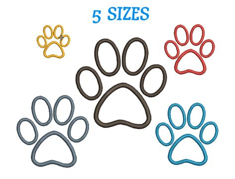 Excited to share the latest addition to my #etsy shop: Embroidery design Paw Print Machine Embroidery Dog Paw Design Embroidery Paw Animal Machine Embroidery Paw print Pattern INSTANT DOWNLOAD https://etsy.me/2VuFRUN #supplies #embroidery #pawprintpattern #instantdownl Paw Ideas, Quilts Designs, Embroidery Dog, Dog Craft, Paw Art, Dog Paw Prints, Silk Ribbon Embroidery Patterns, New Embroidery, Animal Embroidery Designs