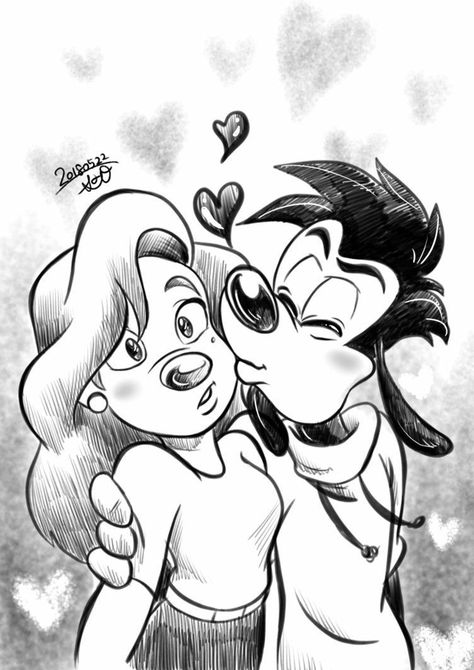 Lovers Drawings, Old School Love Letters Drawings, Dope Drawings, Max Goof, Disney Drawings Sketches, Cholo Art, Chicano Drawings, Goofy Movie, Disney Art Drawings