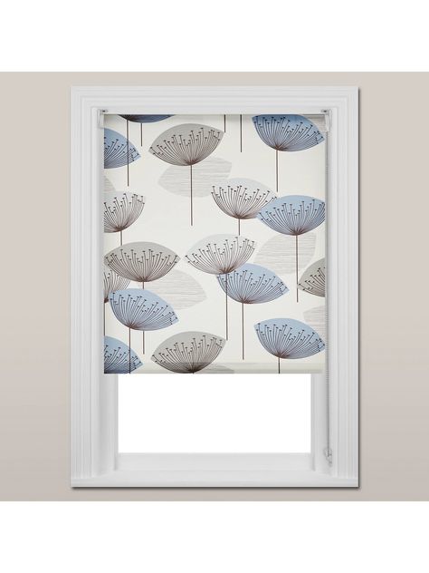 BuySanderson Dandelion Clocks Daylight Roller Blind, Blue, W100cm Online at johnlewis.com Modern Roller Blinds, Grey Roller Blinds, Grey Blinds, Sheer Blinds, Best Blinds, Modern Blinds, Living Room Blinds, Bedroom Blinds, Shutter Blinds