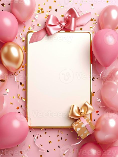 AI generated Gold frame with pink balloon AI Generative Birthday Frame Png, Bday Background, Bike Logos Design, Gifs Instagram, Images Design, Happy Birthday Frame, Search By Image, Pretty Phone Wallpaper, Birthday Frames