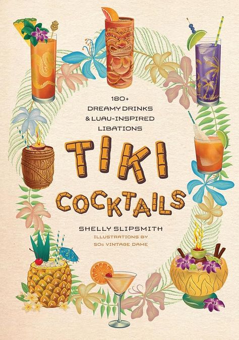 Tropical Theme Party, Tropical Cocktails, Retro Illustrations, Tiki Cocktails, Fruity Cocktails, Tiki Room, Mai Tai, Tropical Party, Drinks Alcohol Recipes