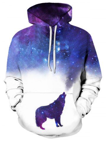 Mens Outerwear | Cheap Mens Outerwear Sale Online Free Shipping Galaxy Clothes, Wolf Hoodie, Dads Clothes, Howling Wolf, Cut Sweatshirts, Pocket Hoodie, Wolf Howling, Funny Hoodies, Personalized Hoodies