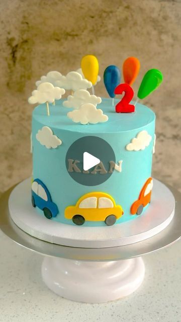 Cakes Cars Birthday, 1 St Birthday Cake Boy Year Old, Car Birthday Cake For Boys Kids, Two Fast Birthday Party Boy Cake, Easy Car Cake, Car Cake Design For Boys, Car Cake Designs For Kids, Fondant Car Cake, Cake With Cars