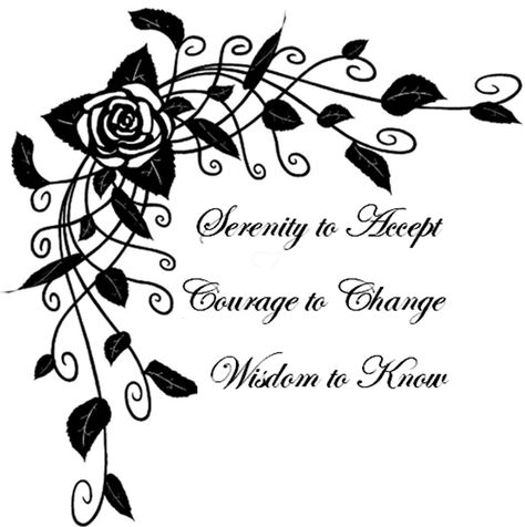 Serenity Courage Wisdom Tattoo Symbol, Serenity Prayer Tattoo Design For Women, Serenity Tattoo Ideas, Serenity Prayer Tattoo Women, Serenity Tattoo Symbol, Serenity Courage Wisdom Tattoo, Serenity Prayer Tattoo Design, Recovery Tattoos, Serenity Prayer Tattoo