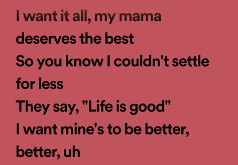 Manifesting a good life to be better. Manifestation Songs, Good Song Lyrics, Manifesting Life, Senior Quotes, Best Song Lyrics, Sophomore Year, Song Lyrics, Knowing You, Life Is