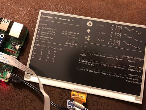 DIY a Raspberry Pi E Ink Magic Mirror - Open Electronics - Open Electronics Smart Mirror Diy, Ink Magic, Computer Diy, E Ink Display, E Ink, Diy Tech, Raspberry Pi Projects, Smart Mirror, Pi Projects