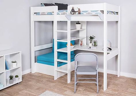 Built In L Shaped Desk, High Sleeper With Desk, Low Wardrobe, Cabin Beds, Scandi Bedroom, Mid Sleeper Bed, High Sleeper, Childrens Bedroom Furniture, Cabin Bed