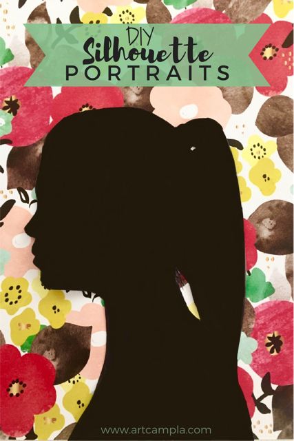 The Silhouette Portrait — ART CAMP Self Portrait Silhouette, Diy Silouette Art, Silhouette Self Portrait, Camporee Ideas, Shadow Portrait, Silhouette Artwork, Mobiles Art, Self Portrait Kids, Picture Crafts