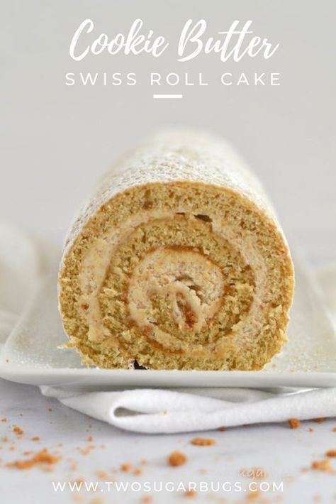 Cookbook Inspiration, Swiss Roll Cakes, Jelly Roll Cake, Swiss Roll Cake, Dessert Board, Cake Rolls, Cake Roll Recipes, Biscoff Cookies, Cinnamon Roll Cake