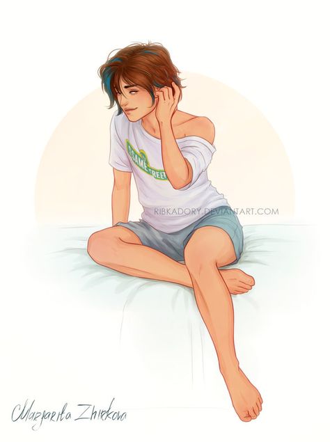 Sitting On Bed Pose Reference, Sitting On Bed Drawing, Sitting On Bed Pose, Sitting On Bed Reference, Art Style Challenge, Hello Pretty, Fashion Drawing Tutorial, Human Art, Anime Poses