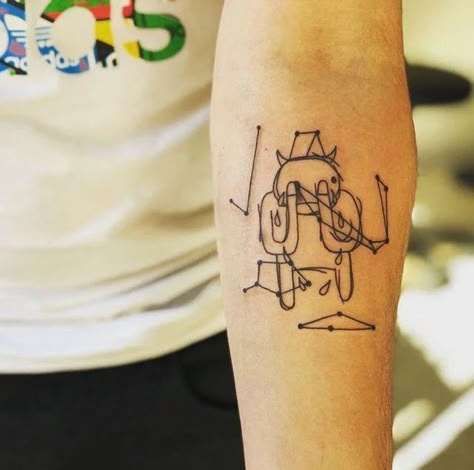 Radiohead Tattoo, Face Artwork, Line Art Tattoos, Radiohead, Graphic Design Poster, A Year Ago, Worth It, Geometric Tattoo, A Year