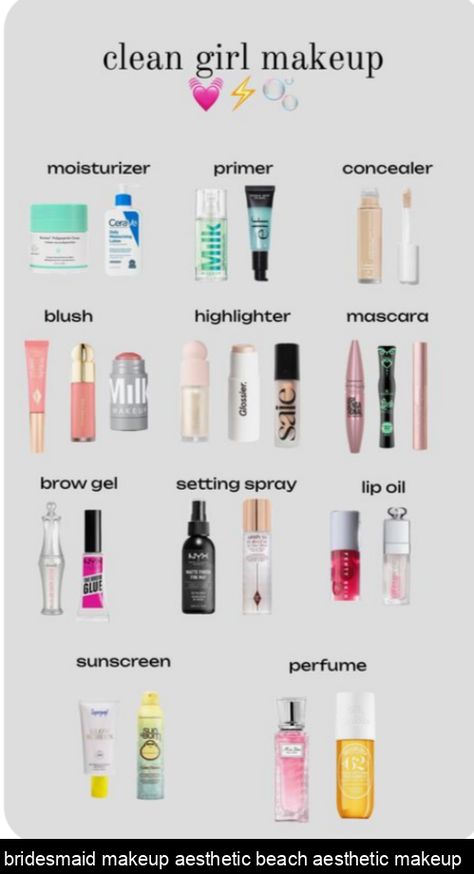 Beach Makeup Aesthetic, Natural Summer Makeup Products, Freshman Makeup, Makeup For Beach, Makeup For The Beach, Beach Makeup Look, Beachy Makeup, Summer Makeup Products, Travel Makeup Essentials