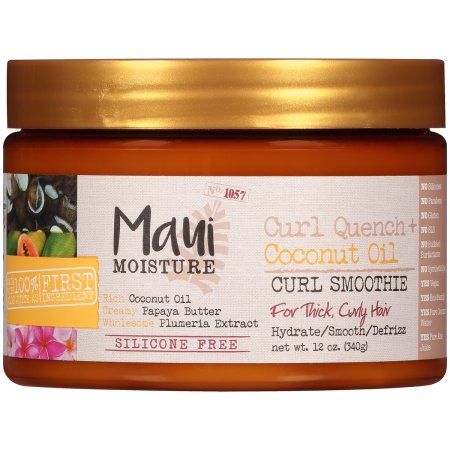 Curl Smoothie, Papaya Oil, Tight Curly Hair, Hair Smoothie, Juice Coconut, Curls Braids, Maui Moisture, Natural Hair Moisturizer, Papaya Fruit