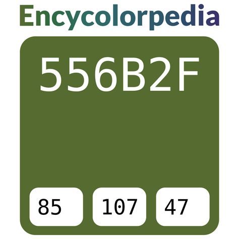 Darkolivegreen / Dark olive green / #556b2f Hex Color Code Munsell Color System, Pittsburgh Paint, Planet Painting, Porter Paint, Painted Globe, Hexadecimal Color, Hex Color, Palette Design, Hex Color Codes