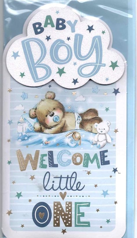 prelude New Baby Boy Card ~ Congratulations On The Birth Of Your Beautiful Son ~ Slim Baby Mobile Card Size 23cm x 14cm : Amazon.co.uk: Stationery & Office Supplies Congratulations On The Birth Of Your Son, Baby Congratulations Card, Bear Blanket, Congratulations Baby, New Baby Boys, New Baby Cards, Congratulations Card, Baby Bear, Free Amazon Products