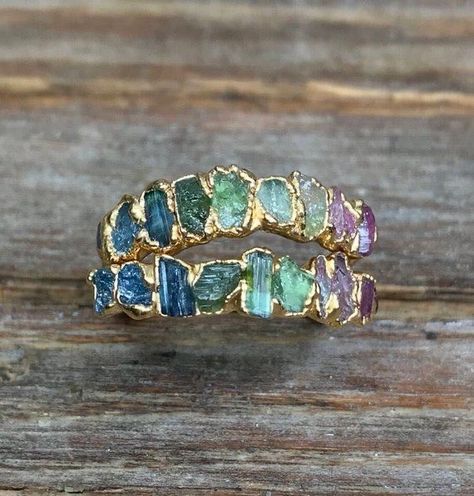 Raw Tourmaline Ring, Raw Ring, Watermelon Tourmaline Ring, Rings Stacking, Raw Tourmaline, Raw Gemstone Ring, Gemstone Engagement, Ring Stacking, Tourmaline Ring