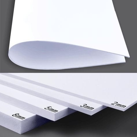 300x200mm with 2mm 3mm 5mm 8mm thickness PVC foam board plastic flat sheet board model plate-in Model Building Kits from Toys & Hobbies on Aliexpress.com | Alibaba Group Pvc Board, Building Model, Plastic Board, Types Of Insulation, Architecture Model House, Sand Table, Model Building Kits, Diy Building, Foam Sheets