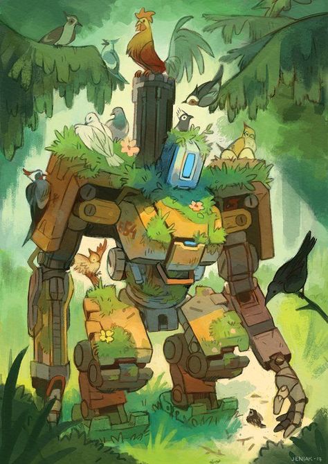 Bastion Overwatch, Overwatch Bastion, Overwatch Funny, Overwatch Wallpapers, Overwatch Memes, Overwatch Fan Art, Arte Robot, Alien Stage, Arte Inspo