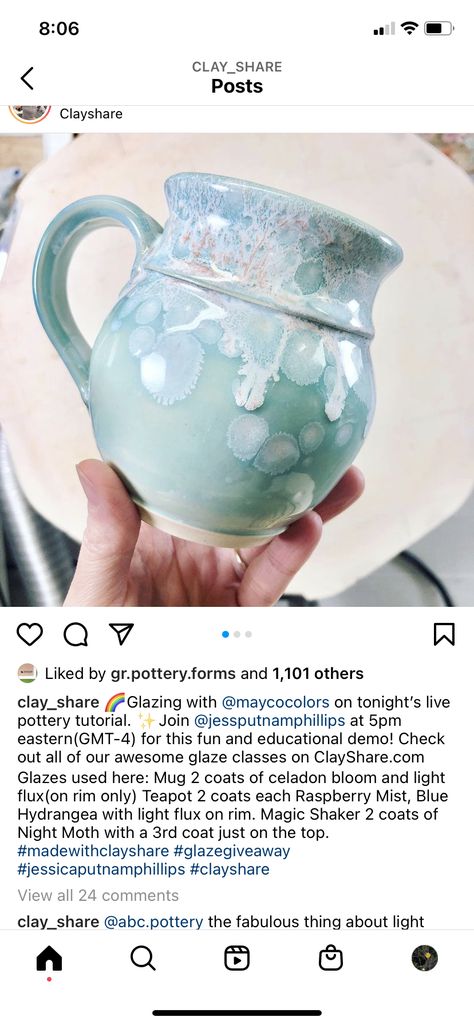 Mayco Celadon Bloom, Celadon Bloom Glaze, Celadon Bloom Glaze Combinations, Cone 6 Glaze Combinations, Celadon Glaze Combinations, Mayco Glaze Combinations Cone 6, Cone 5 Glaze, Glazing Inspiration, Mayco Glaze