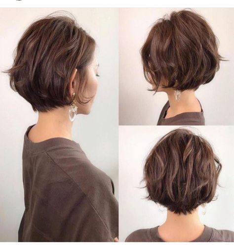 Short Hairstyles Japanese, Messy Short Hairstyles, Hairstyles Japanese, Japanese Short Hair, Short Hairstyle Women, Bob Hairstyles For Thick, Messy Short Hair, Japanese Hairstyle, Short Wavy Hair