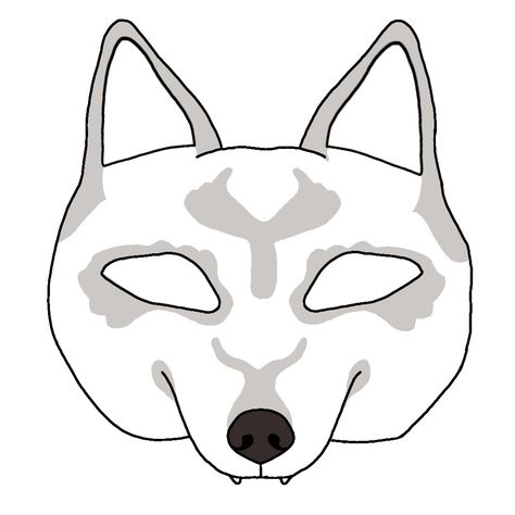 Therian Mask Ideas, Printable Mask, Therian Mask, Printable Masks, Wolf Mask, Mask Drawing, Fox Mask, Mask Ideas, Arctic Fox