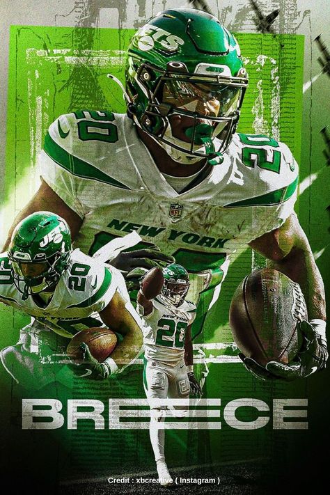 Breece Hall Wallpaper, New York Jets Wallpaper, Breece Hall, Nfl Jets, Nfl Wallpaper, New York Jets Football, Jets Nfl, Nfl Football 49ers, Football 49ers