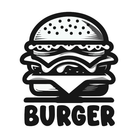 Burger logo | Premium Vector #Freepik #vector #face #art #food #design Burger Logo, Vector Face, Creative Logos, Art Food, Creative Logo, Food Design, Face Art, Premium Vector, Graphic Resources