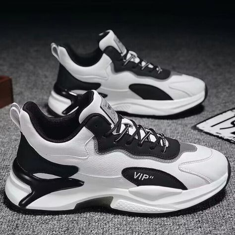 Men's Shoes Summer New Breathable Leather Shoes Men's sneaker Korean-style All-match White Deodorize Shoes, Basketball Shoes For Men, Black And White Sneakers, Basic Fits, Sneakers Mode, Tenis Casual, Mens Fashion Shoes, Artificial Leather, Leather Items