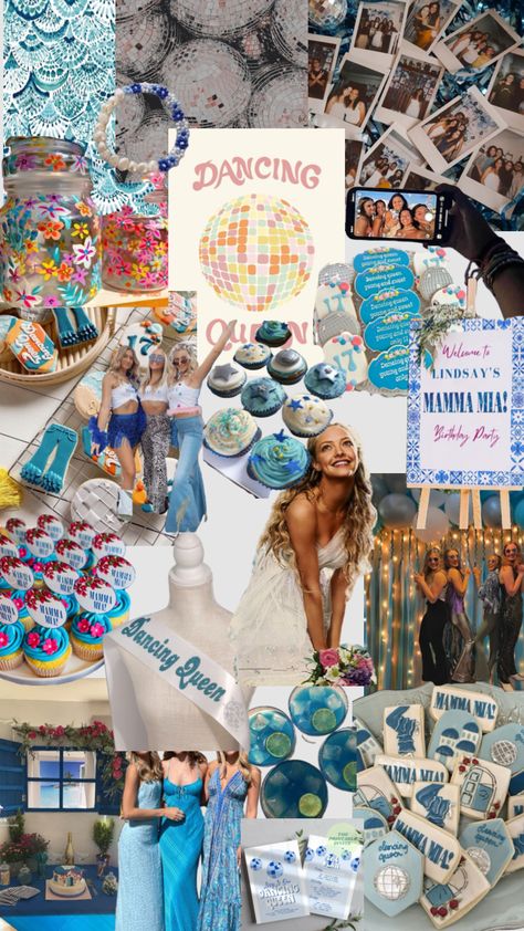 #mammamia Mamma Mia Aesthetic Party, Mamma Mia Birthday Party, Mamma Mia Birthday, Birthday Party Ideas Decoration, Mamma Mia Aesthetic, Party Ideas Decoration, Greece Party, 17th Birthday Party Ideas, Queen Birthday Party